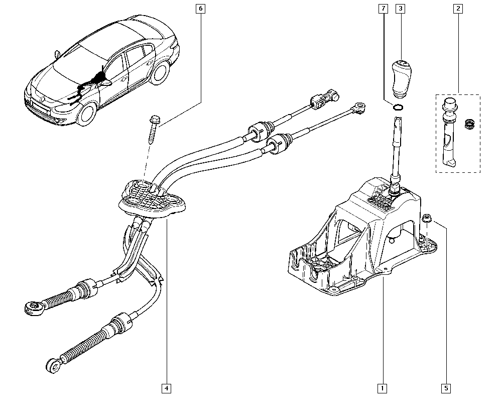 OYL-00779125-1 ORJINAL VITES KUMANDA KOLU FLUENCE MEGANE III